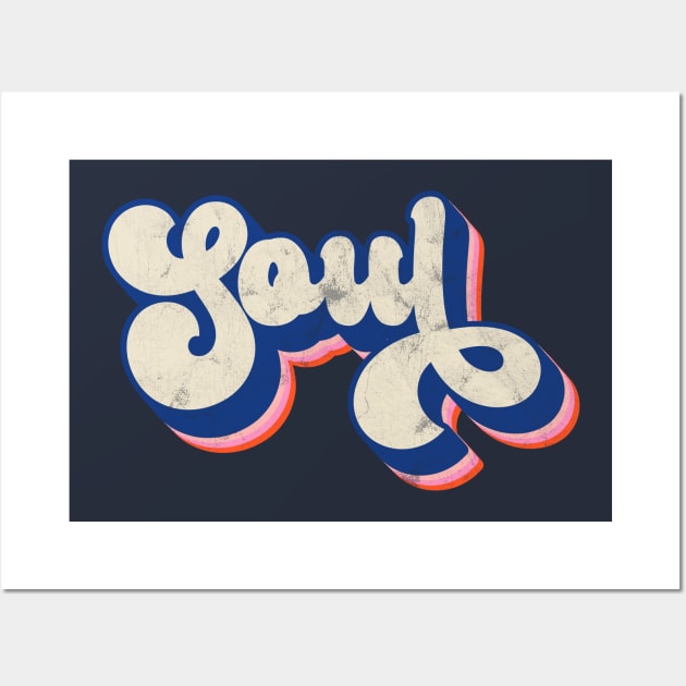 SOUL for Fans of Funk Disco Jazz & Hip-Hop Music Wall Art by RCDBerlin